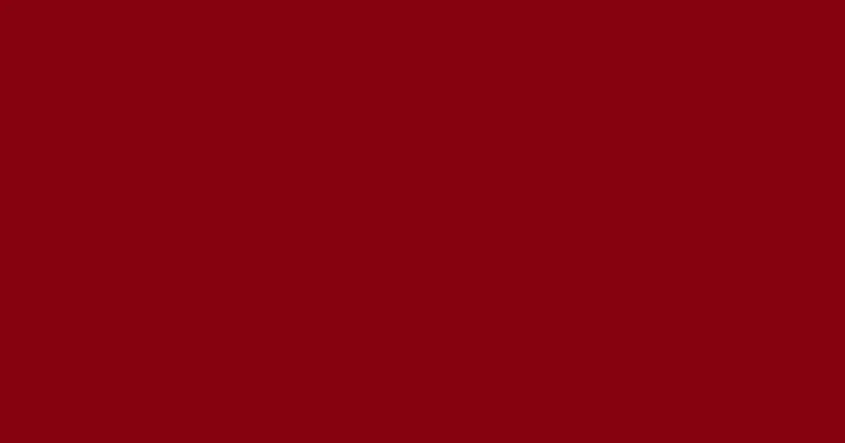 #86020f red devil color image