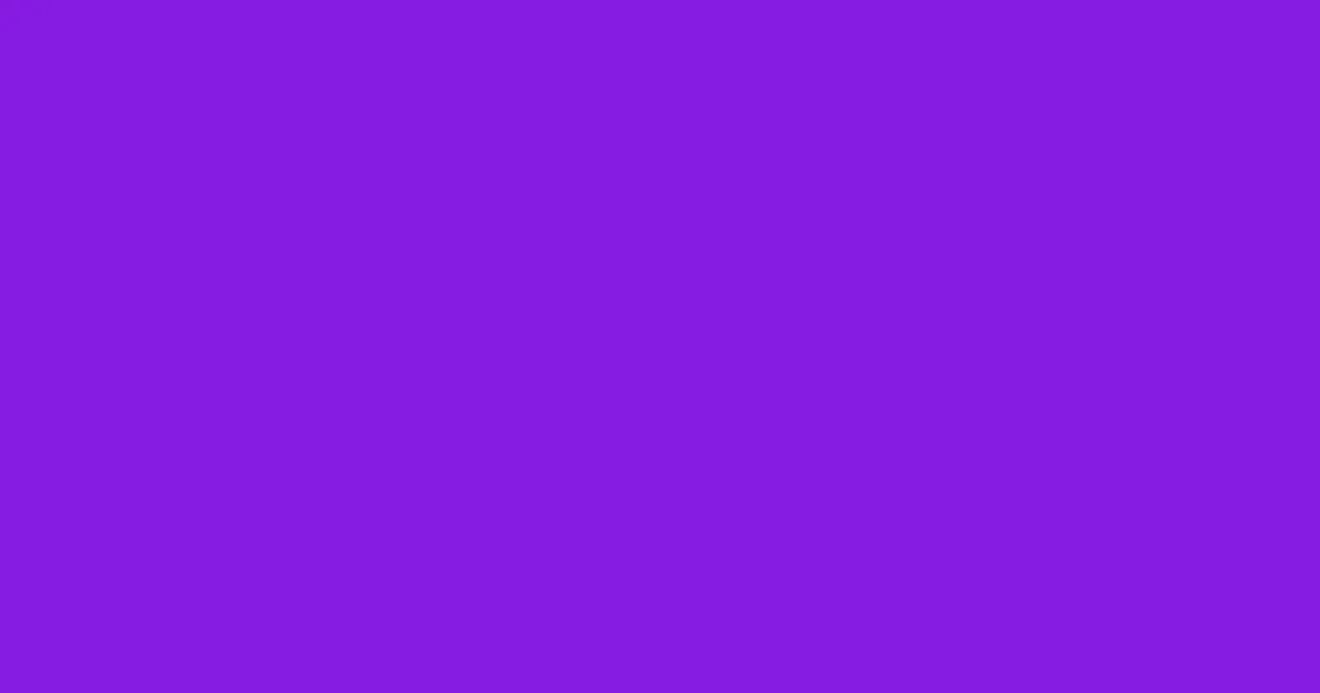 #861be1 purple heart color image
