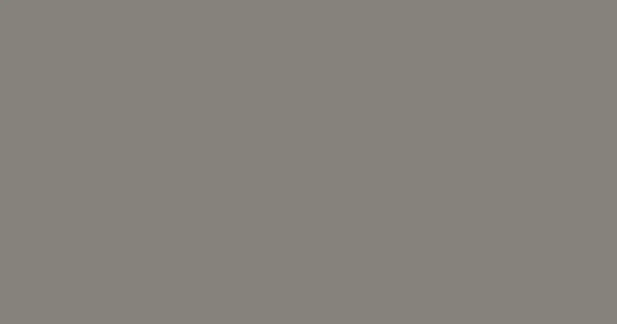 #86827c natural gray color image