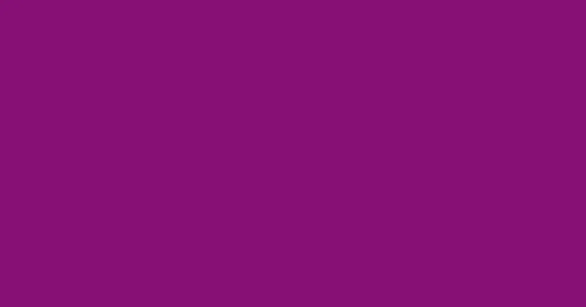 #870f74 violet eggplant color image
