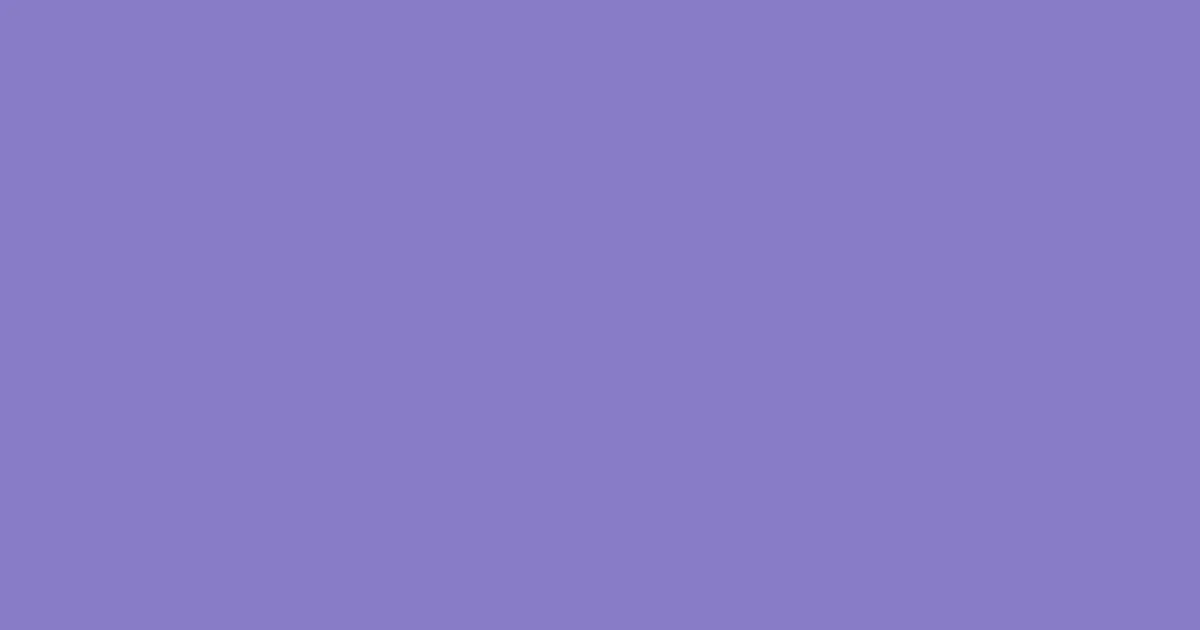 #877cc6 blue violet color image