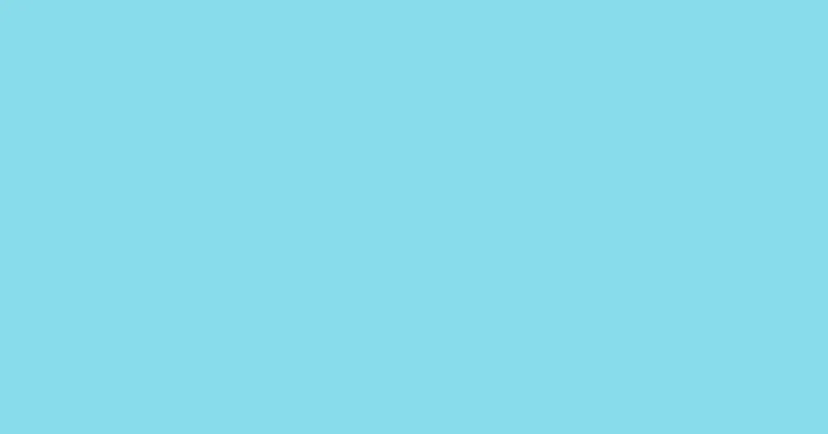 #87dceb sky blue color image