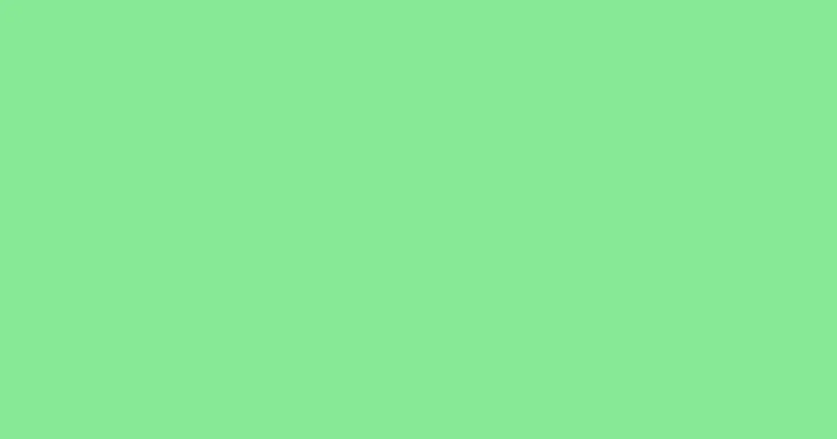 #87e996 pastel green color image