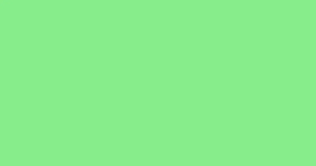 #87ed8a pastel green color image