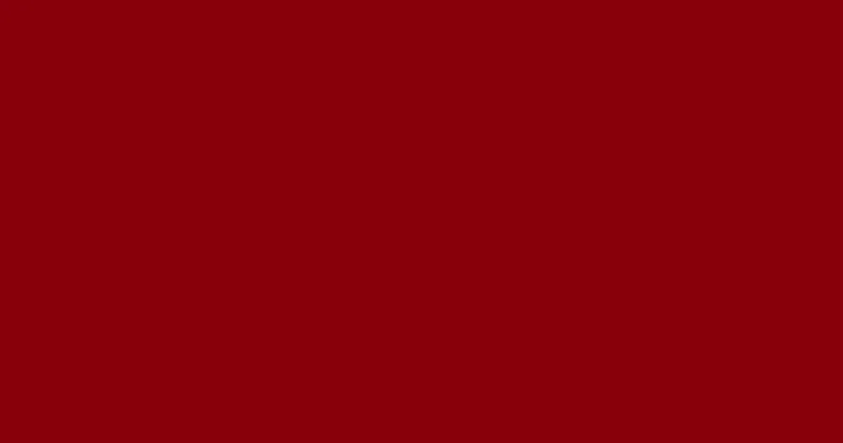 #88010a red devil color image