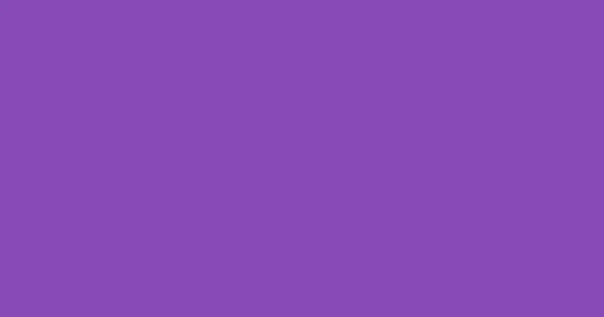 #884ab8 purple plum color image
