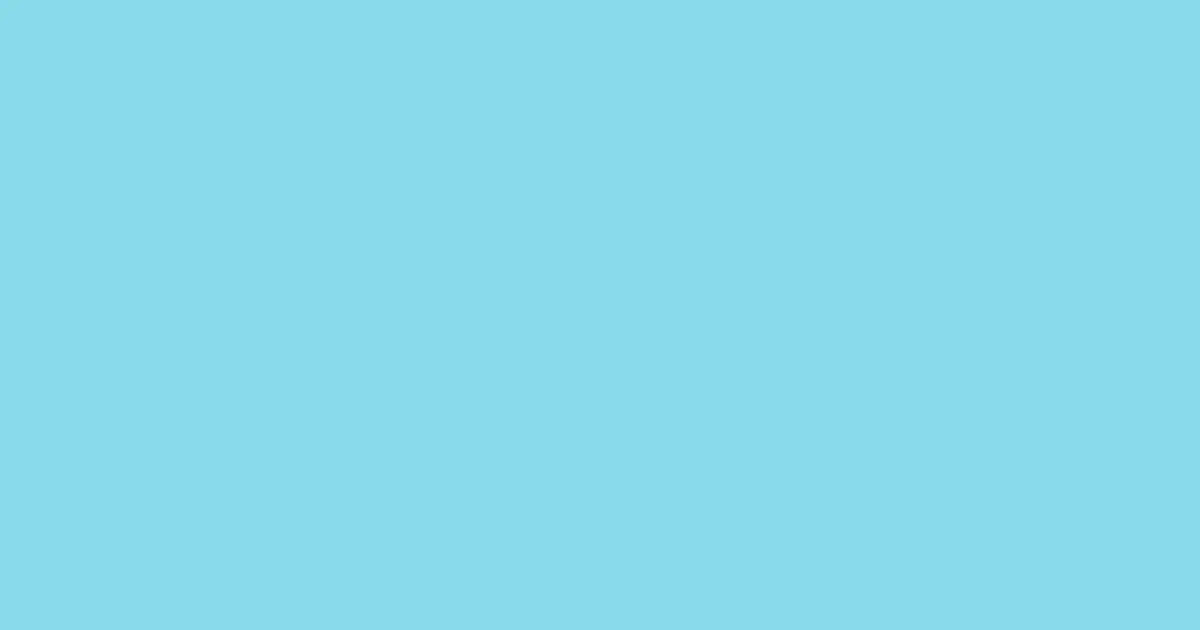 #88daea sky blue color image