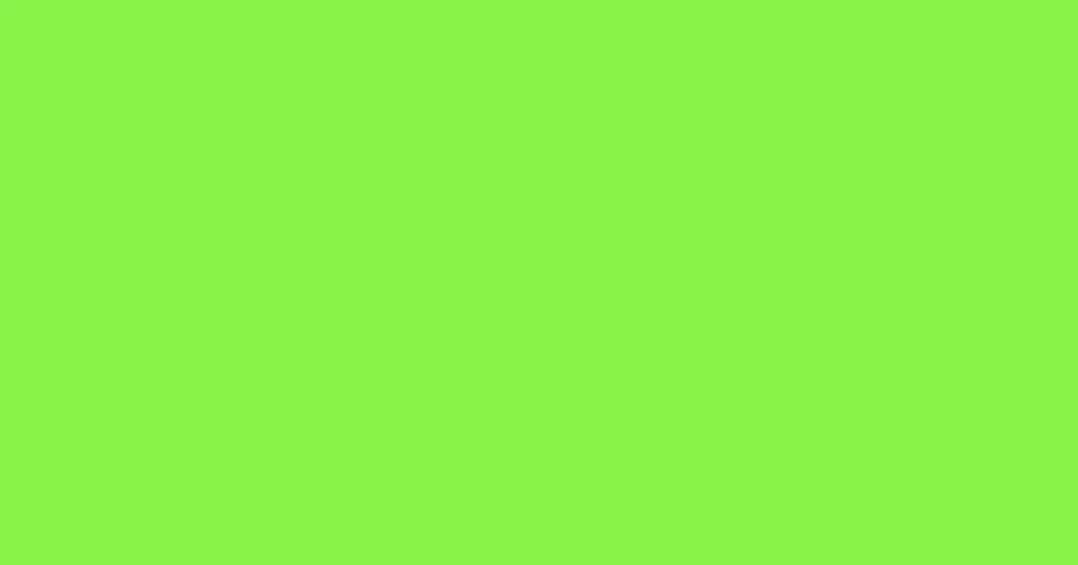 #88f349 green lizard color image