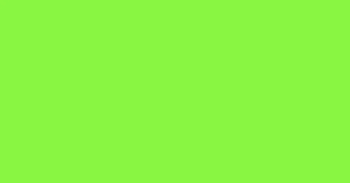 #88f642 green lizard color image