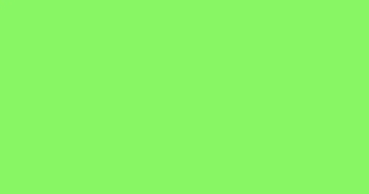 #88f663 screamin' green color image