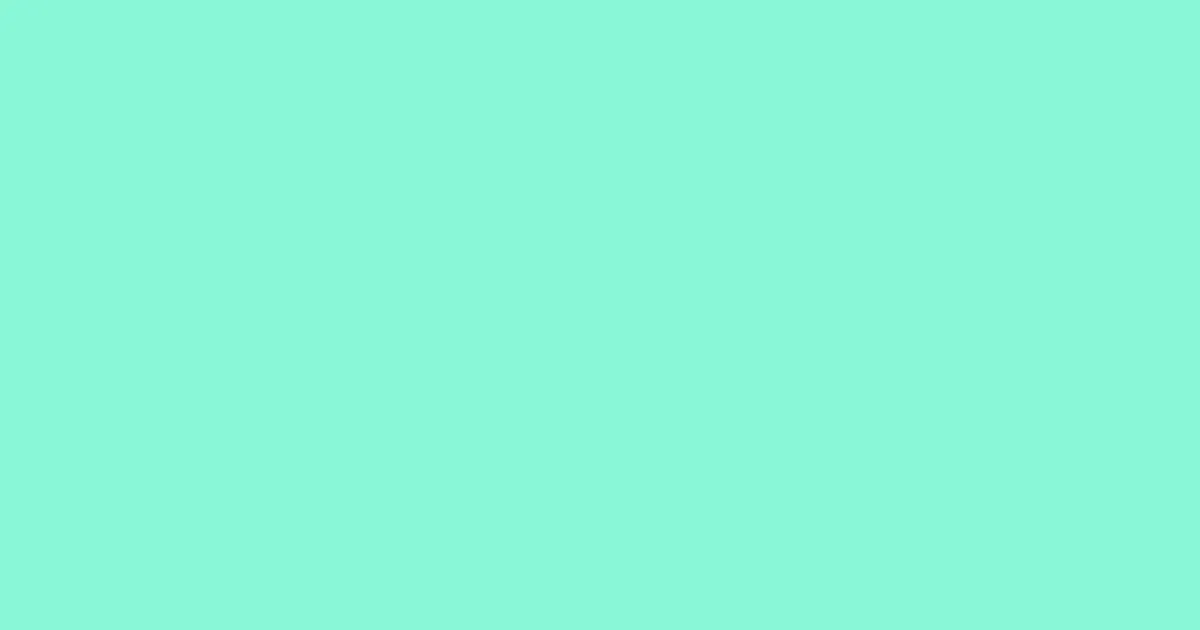 #88f7d6 aquamarine color image