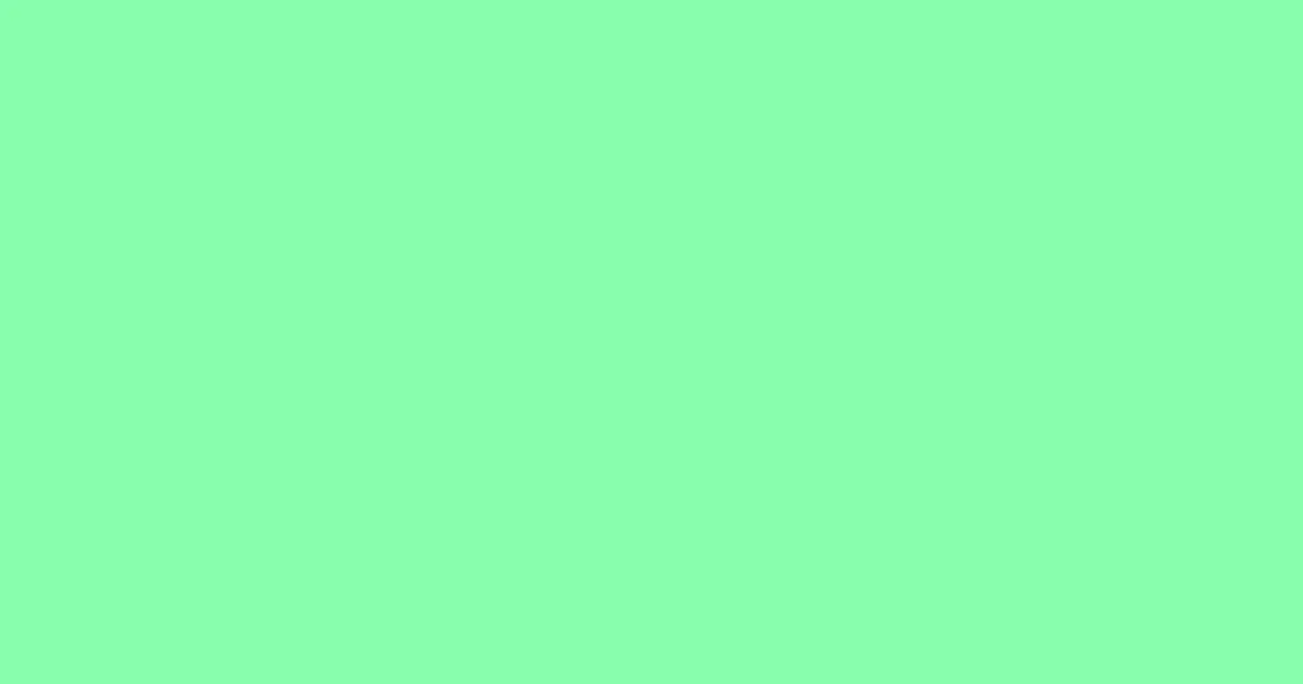 #88fead mint green color image