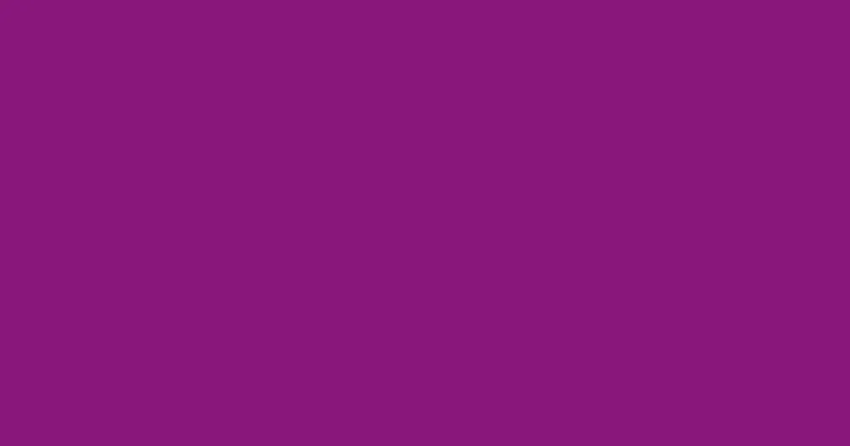 #89177b violet eggplant color image