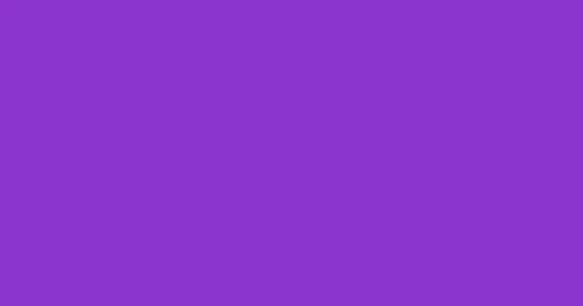 #8934ce purple heart color image