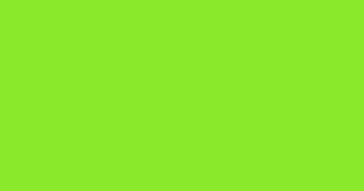 #89e92a green lizard color image