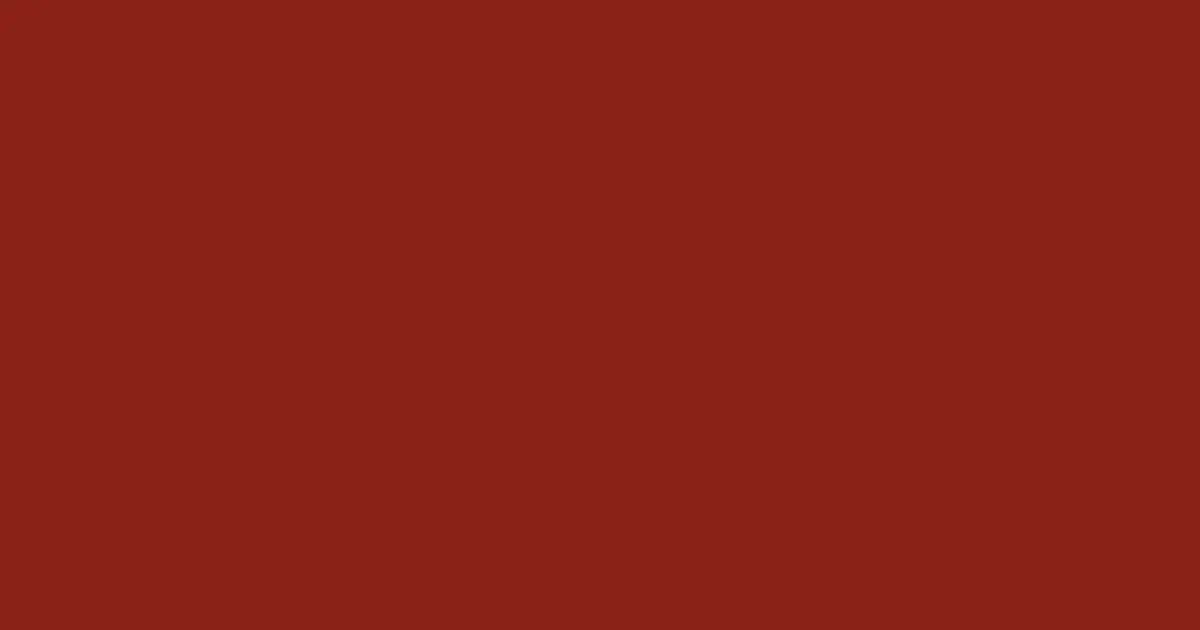 #8a2218 falu red color image