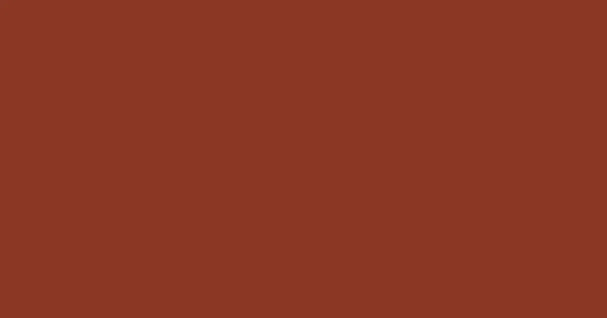 #8a3723 burnt umber color image