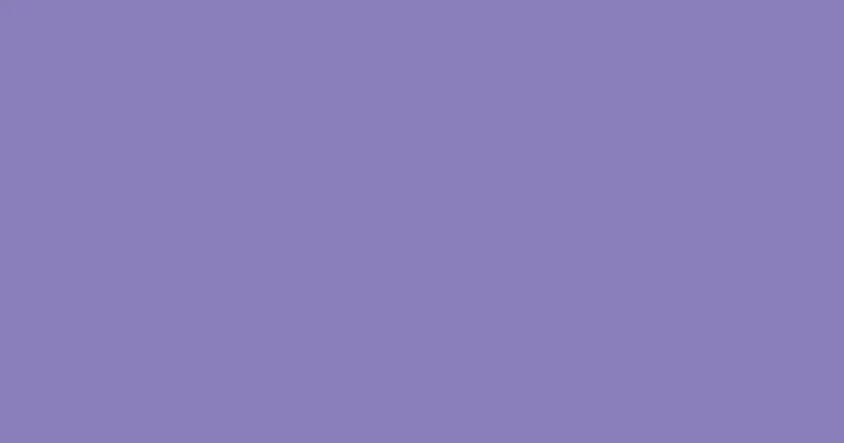 #8a7eba lavender purple color image