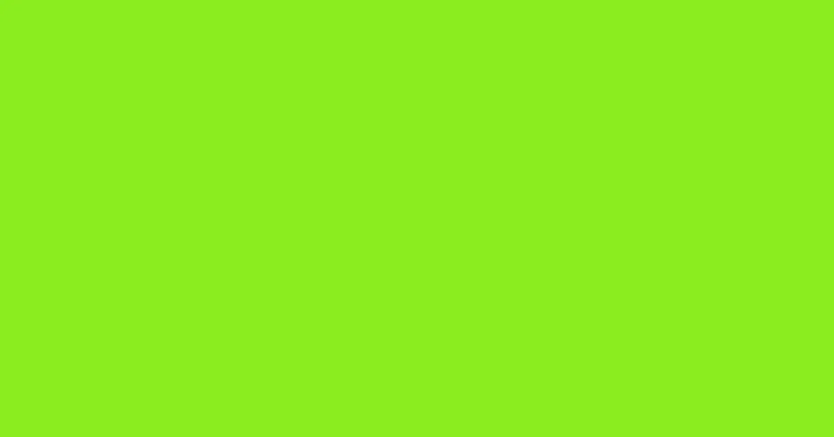 #8aed1e green lizard color image