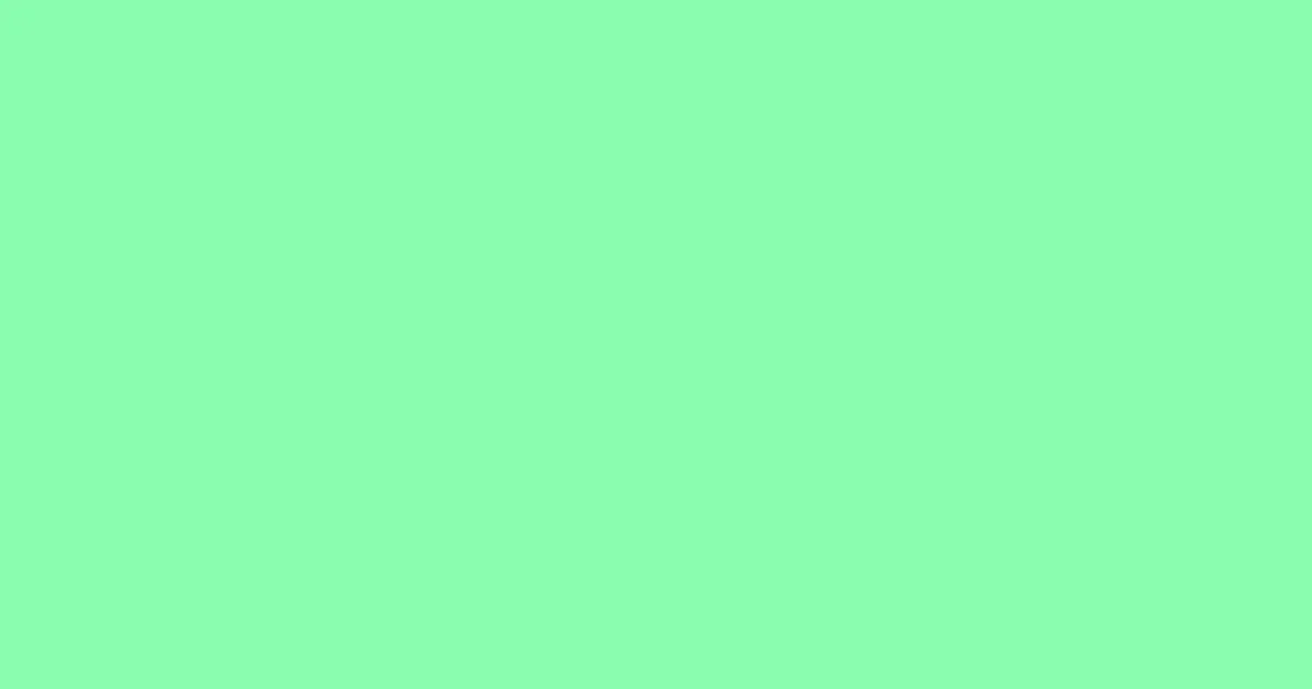 #8afcb0 mint green color image