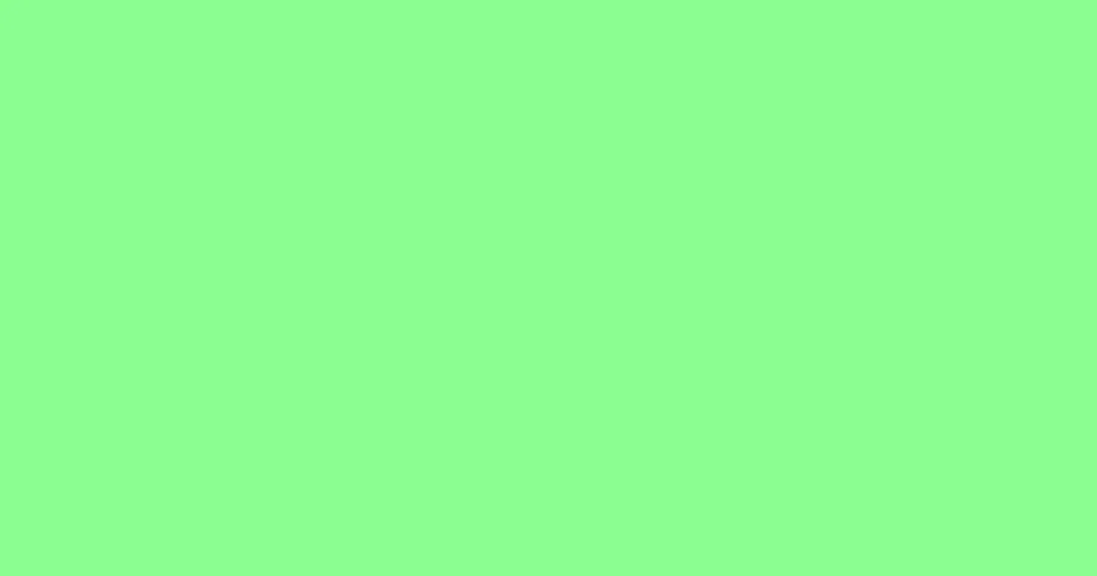 #8aff90 mint green color image