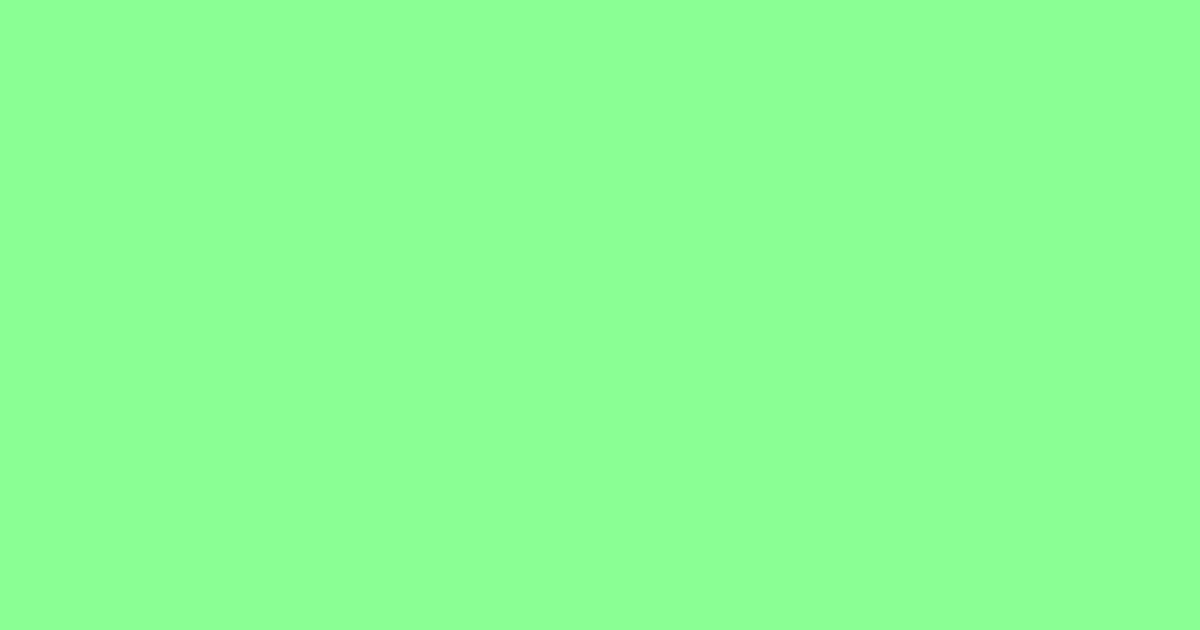#8aff94 mint green color image