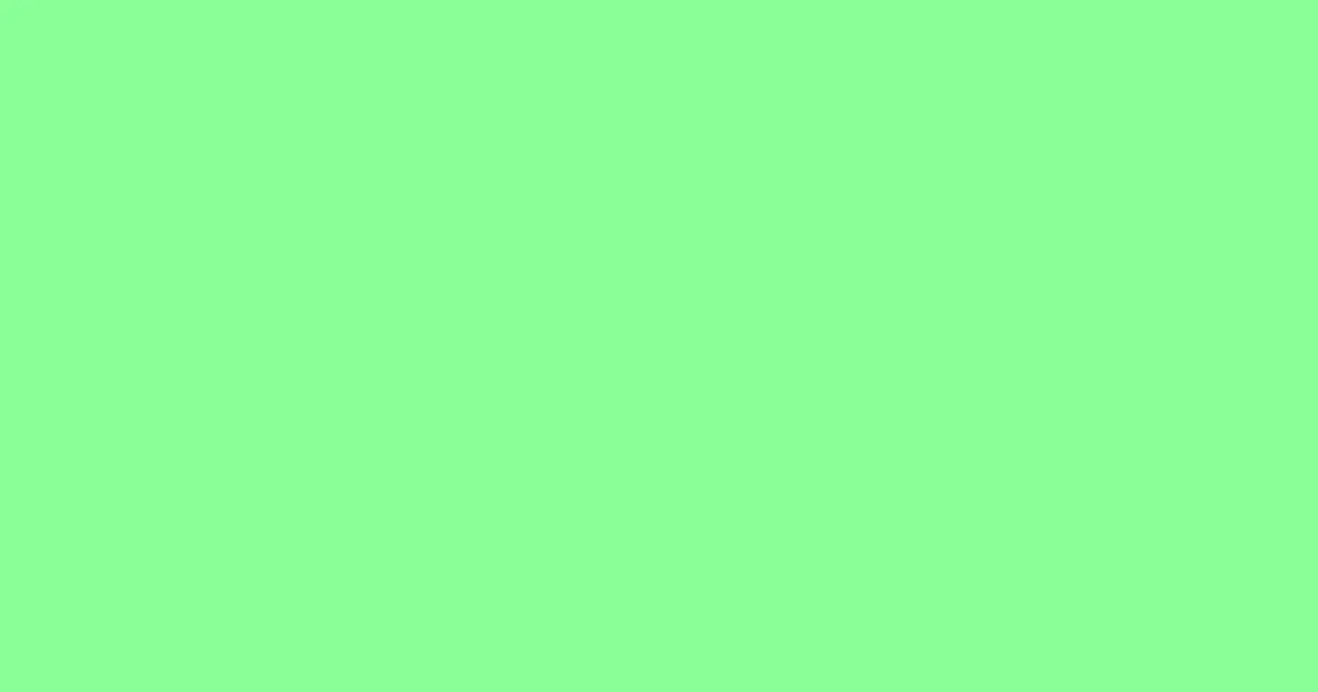 #8aff97 mint green color image