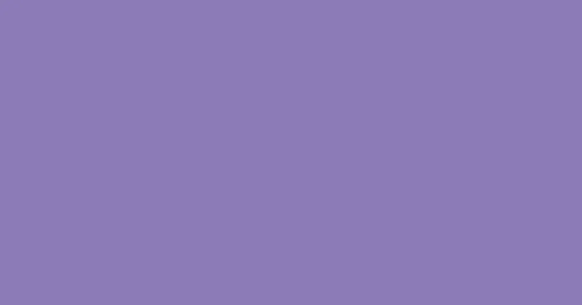 #8b7bb8 lavender purple color image