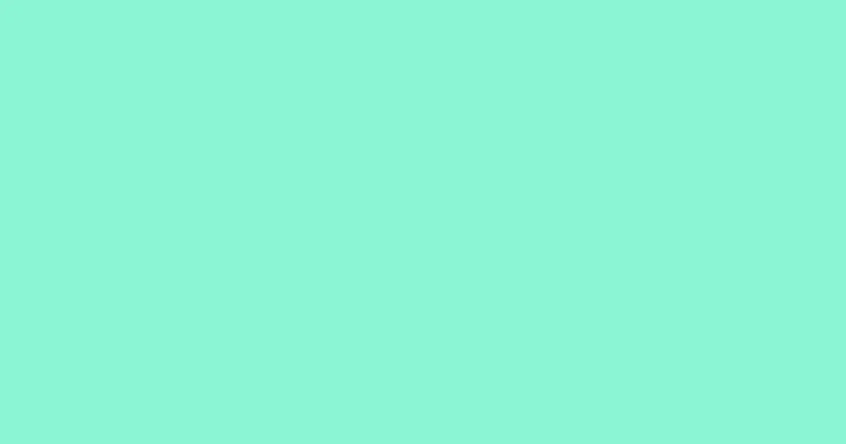 #8bf5d3 aquamarine color image