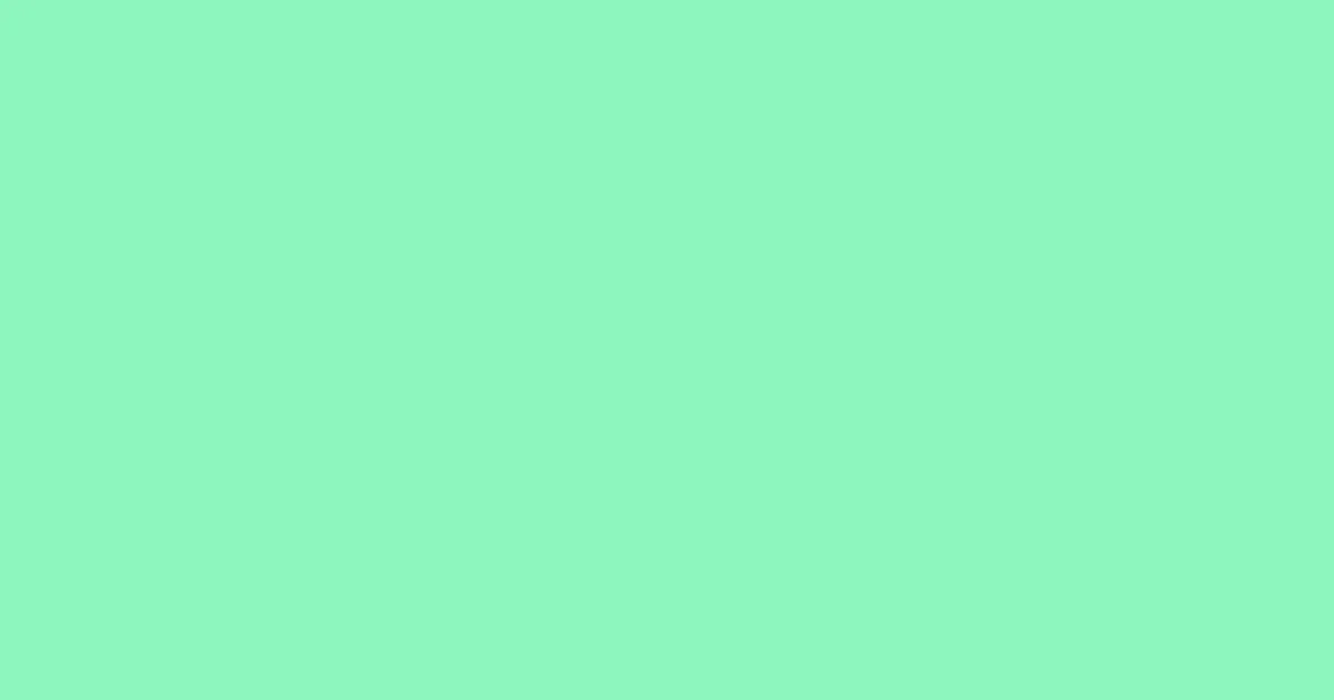 #8cf6bd aquamarine color image