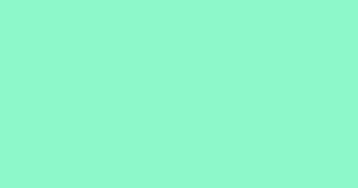 #8cf8c8 aquamarine color image