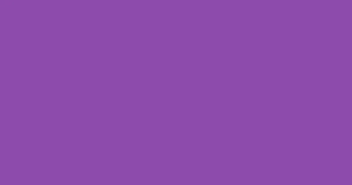 #8d4aac purple plum color image
