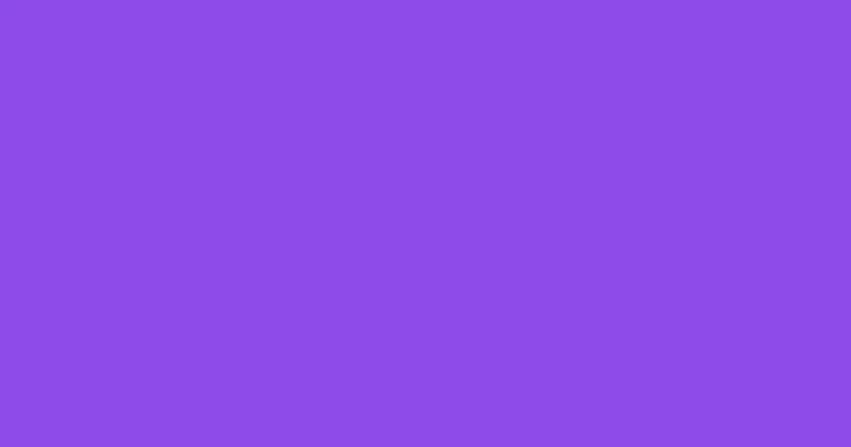 #8d4bea medium purple color image