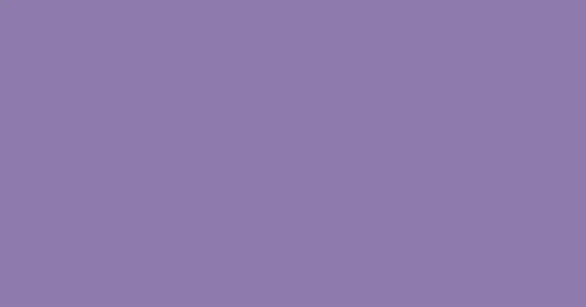 #8d7aab violet purple color image
