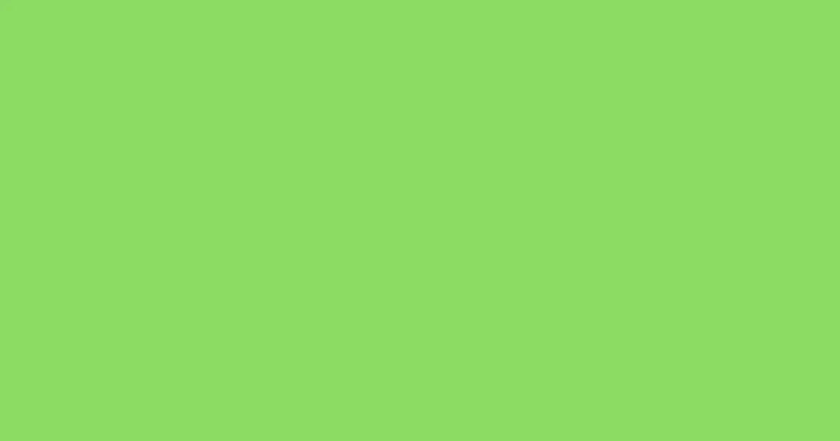 #8ddb63 pastel green color image