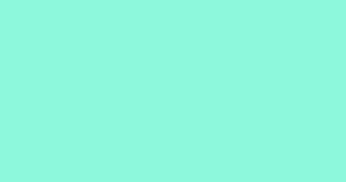 #8df8da aquamarine color image