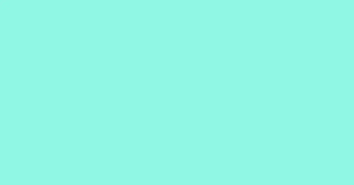 #8ff7e3 aquamarine color image