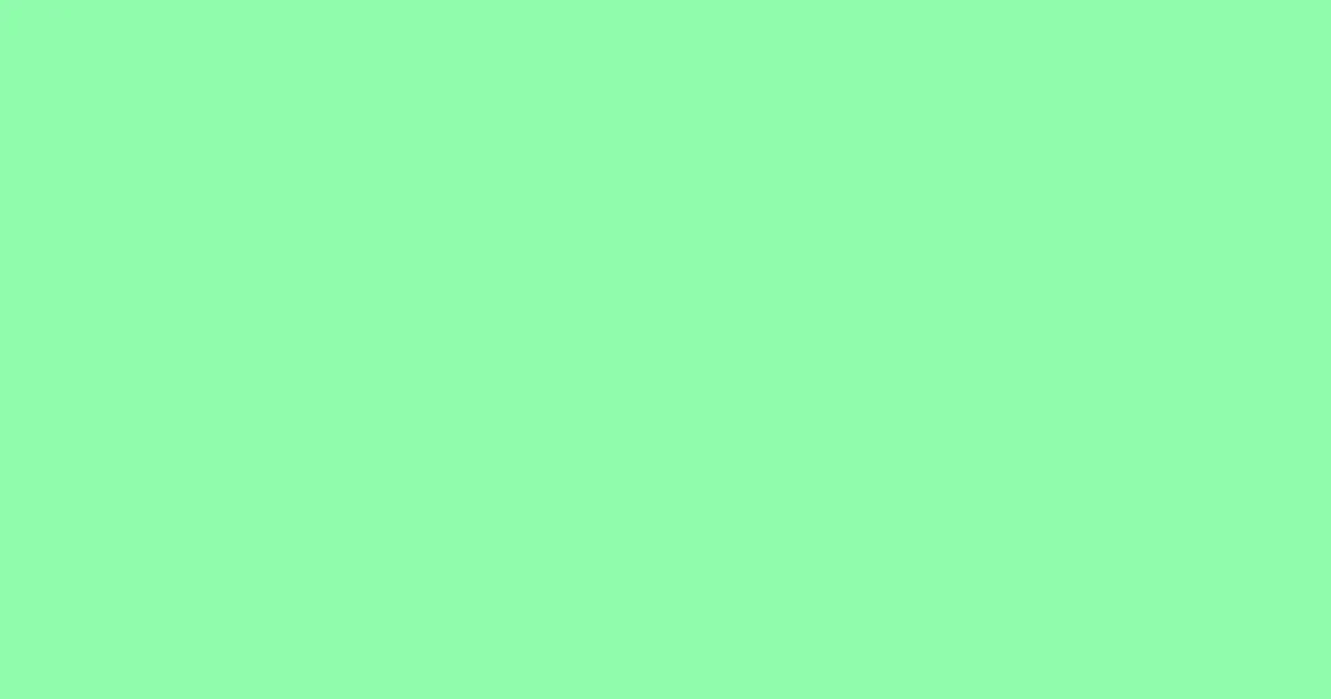 #8ffcac mint green color image
