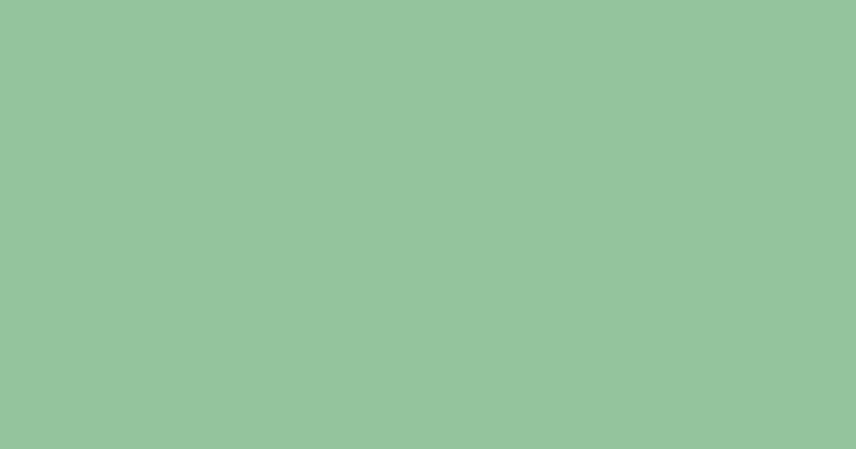 #93c39d summer green color image