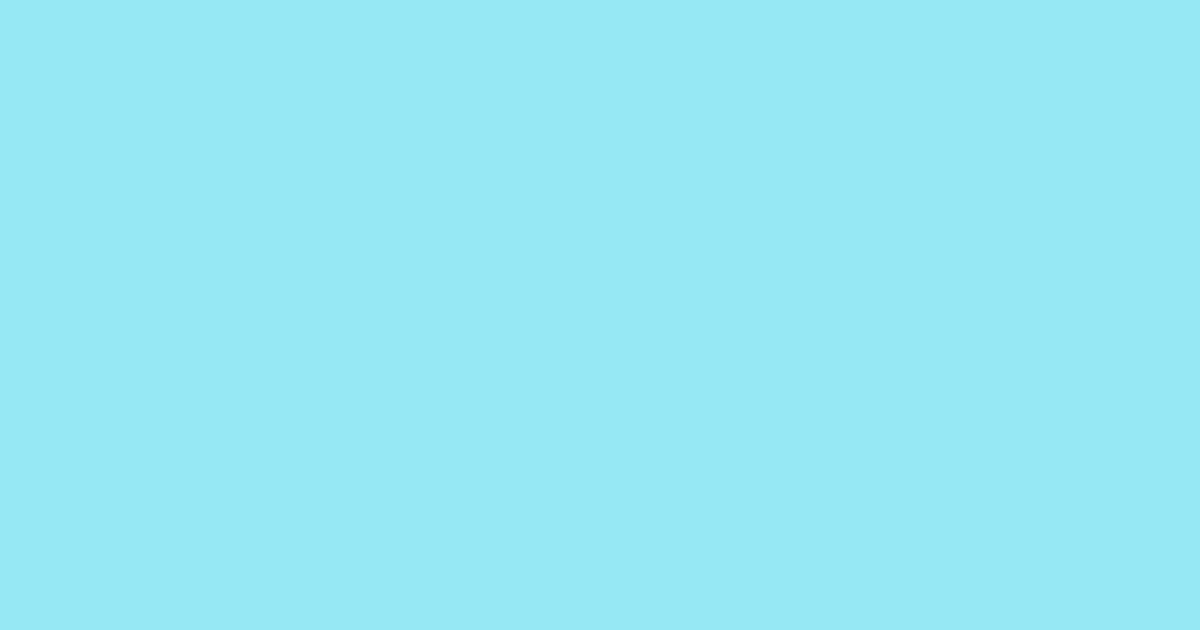 #94e8f3 sky blue color image