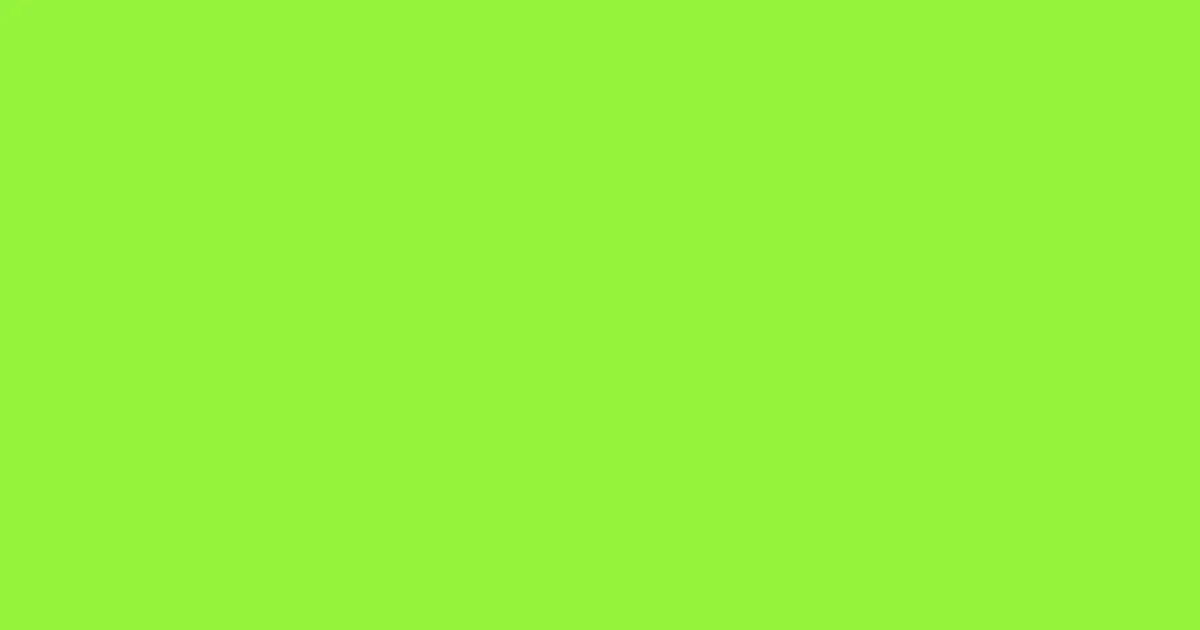 #95f43c green lizard color image