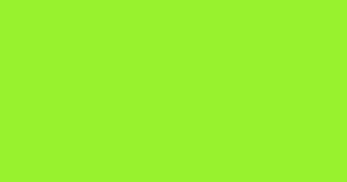 #98f22d green lizard color image