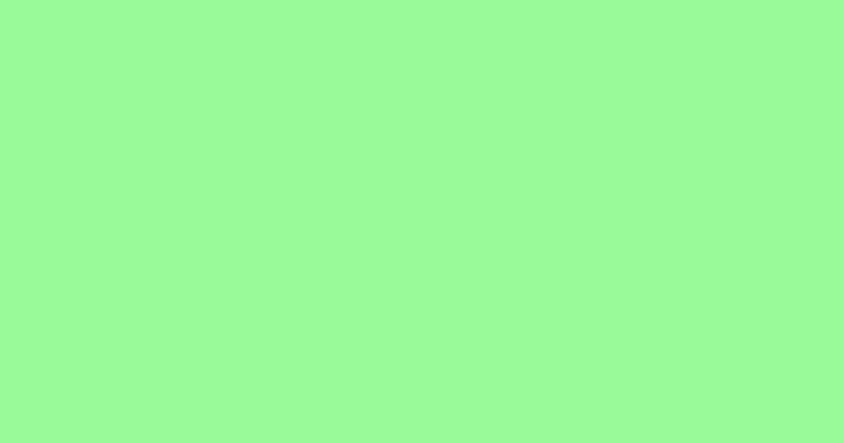 #99fa99 mint green color image