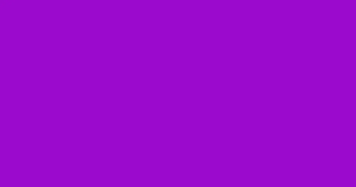 #9a0acd electric violet color image