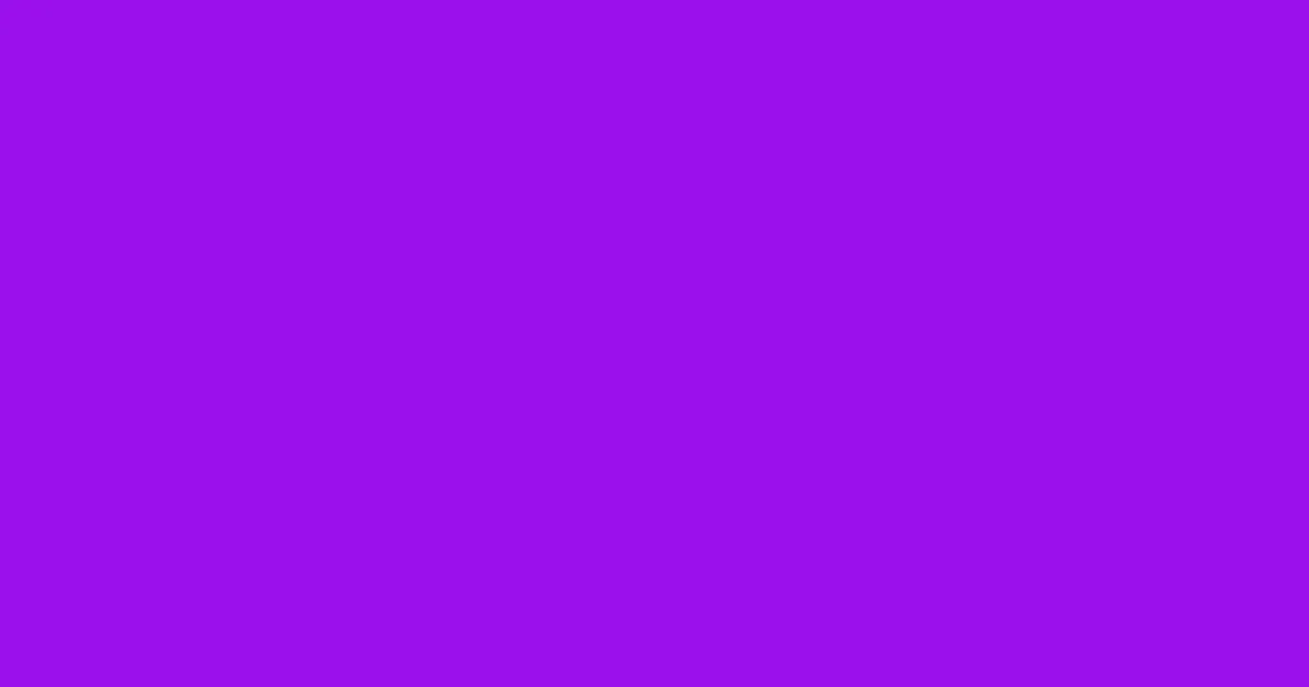 #9a11ed electric violet color image
