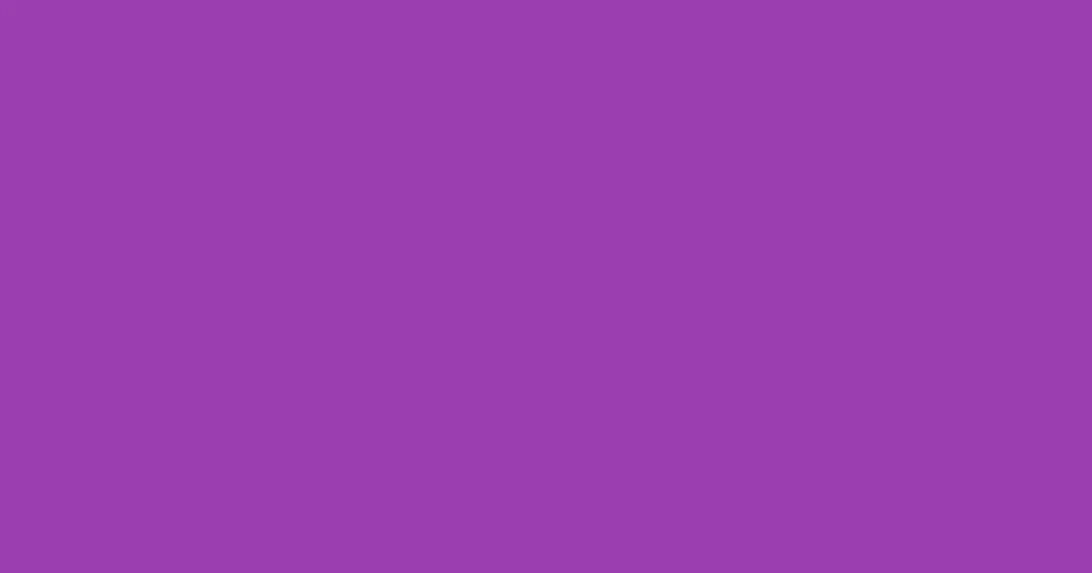 #9a40b1 purple plum color image