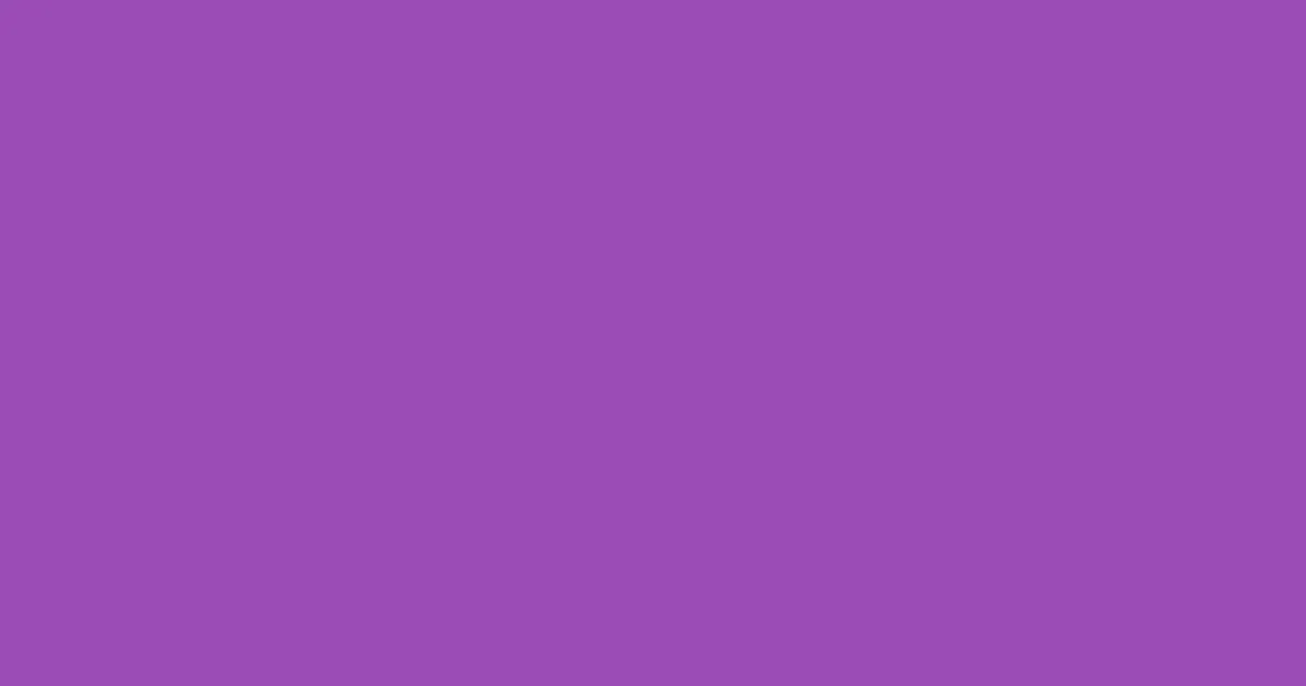 #9a4cb6 purple plum color image