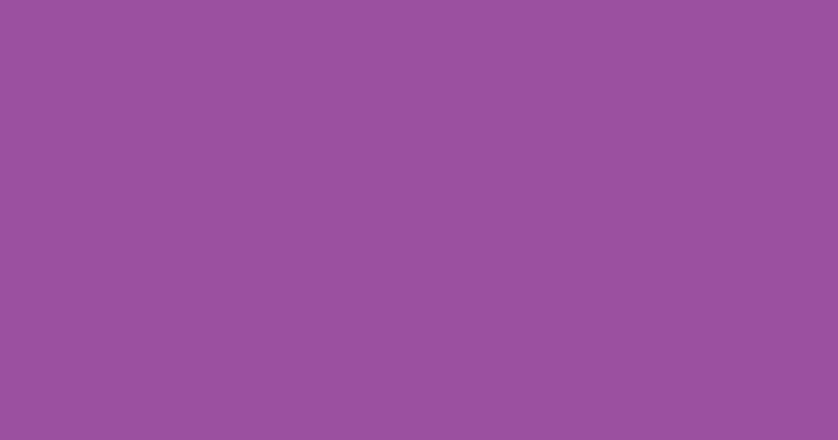 #9a50a0 vivid violet color image