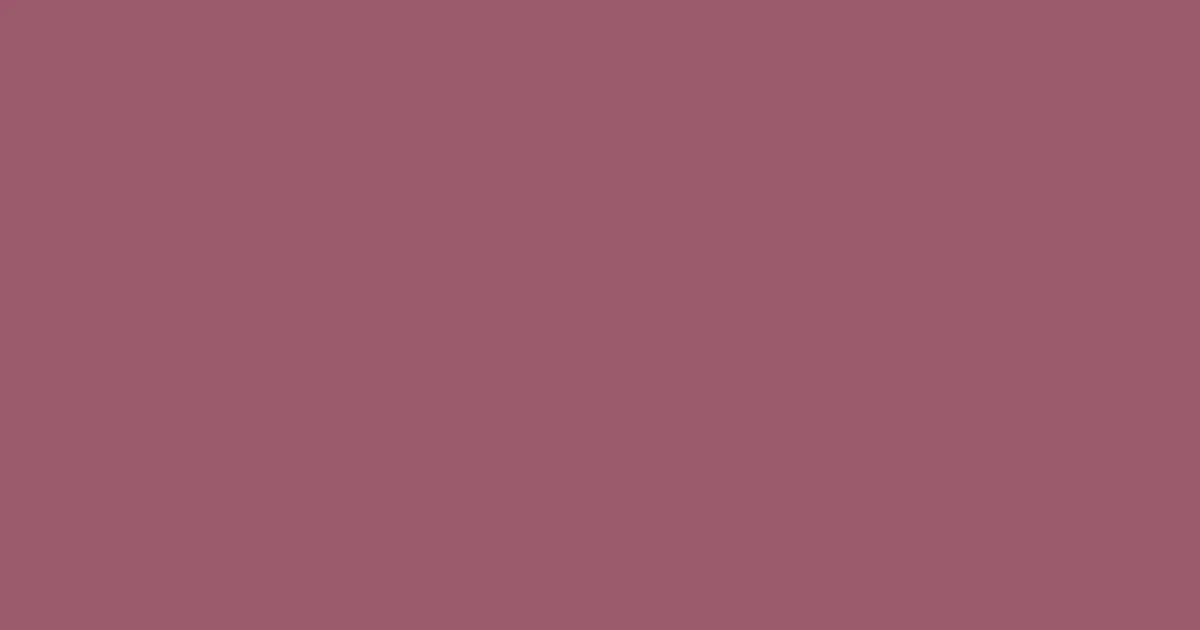 #9a5a6c rose dust color image