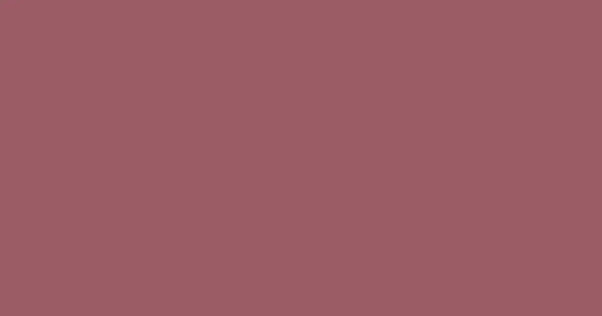 #9a5c65 rose dust color image